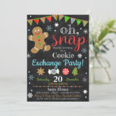 Invitation à l'échange de cookies de Noël (Debout devant)