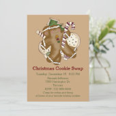 Invitation à l'échange de cookies de Noël (Debout devant)