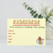 Invitation à l'échange de cookies de Noël (Debout devant)