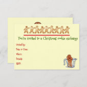 Invitation à l'échange de cookies de Noël (Devant / Derrière)
