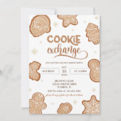 Invitation à l'échange de cookies de Noël (Devant)