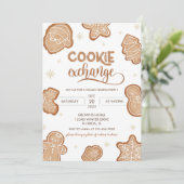 Invitation à l'échange de cookies de Noël (Debout devant)
