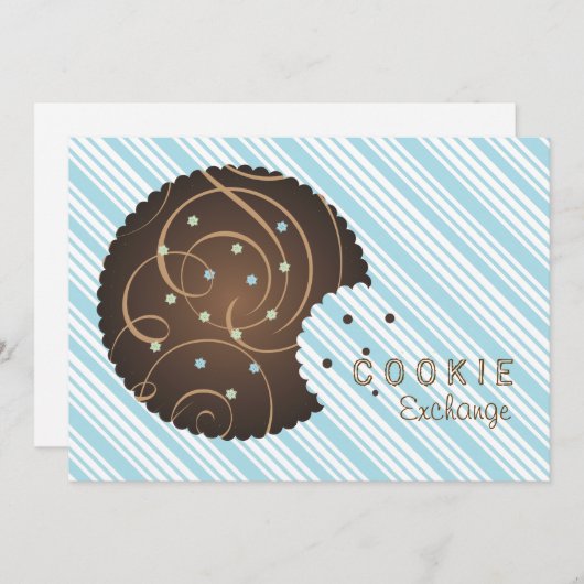 Invitation à l'échange de cookies de vacances (Devant / Derrière)