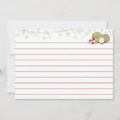 Invitation à l'échange de cookies de vacances (Dos)