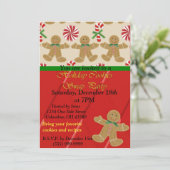 Invitation à l'échange de cookies de vacances (Debout devant)