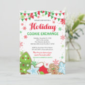 Invitation à l'échange de cookies de vacances / éc (Debout devant)