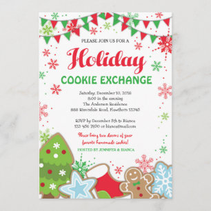 Invitation à l'échange de cookies de vacances / éc