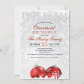 Invitation à l'échange d'ornements de Noël (Devant)