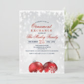 Invitation à l'échange d'ornements de Noël (Debout devant)
