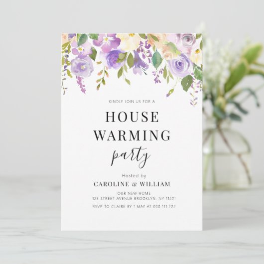 invitation à l'échauffement fleuri pourpre (Debout devant)