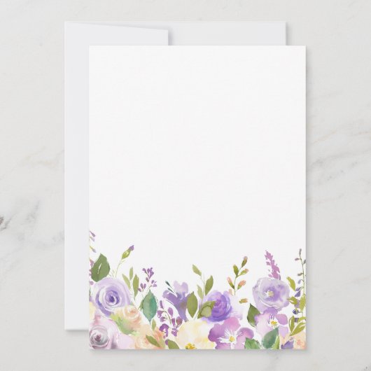 invitation à l'échauffement fleuri pourpre (Dos)