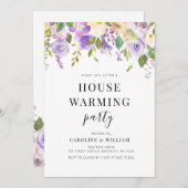 invitation à l'échauffement fleuri pourpre (Devant / Derrière)