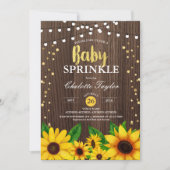 Invitation à l'éclaboussure de bébé tournesol d'au (Devant)