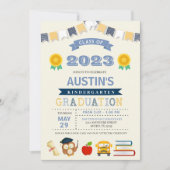 Invitation à l'école de maternelle pour enfants (Devant)