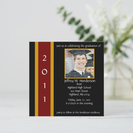 Invitation à l'école Maroon & Gold (Debout devant)