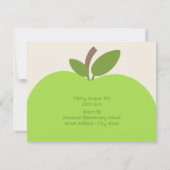 Invitation à l'école ouverte - Pomme verte (Dos)
