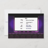 invitation à l'écran de cinéma nocturne (Dos)