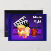 invitation à l'écran de cinéma nocturne (Devant / Derrière)