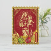 Invitation à l'église de Noël personnalisable (Debout devant)