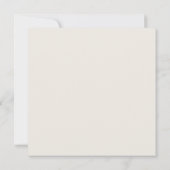 Invitation à l'élégante Creme Mariage damassé (Dos)