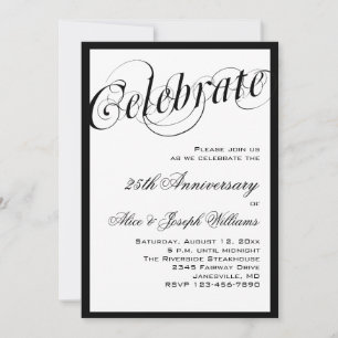 Invitation à l'élégante fête de l'Anniversaire Noi