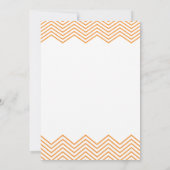Invitation à l'élégante Orange Chevron Graduation  (Dos)