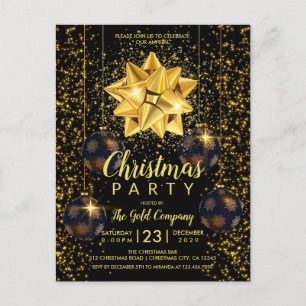 Invitation à l'élégante Soirée Noire de Noël