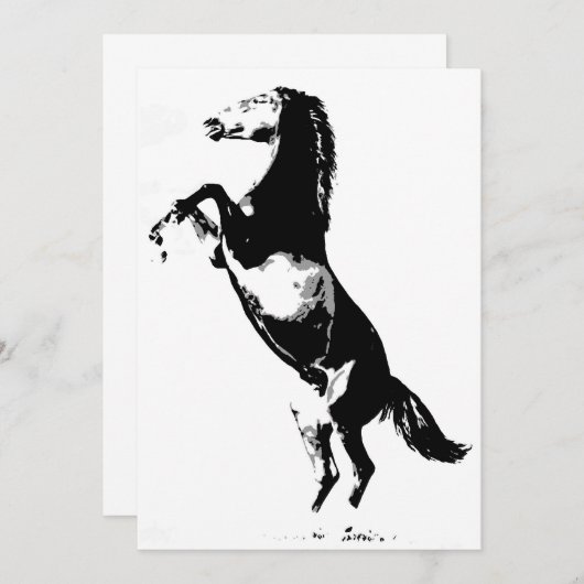 Invitation à l'élevage de chevaux (Devant / Derrière)