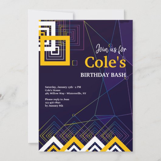 Invitation à l'énergie Abstraite (Devant)