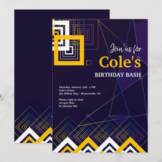 Invitation à l'énergie Abstraite (Devant / Derrière)