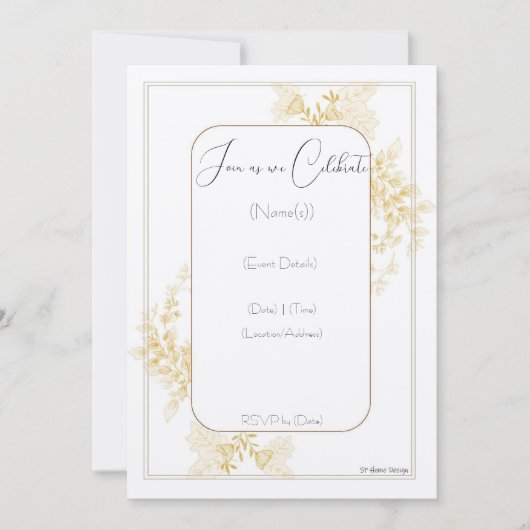 Invitation à l'engagement de mariage (Devant)