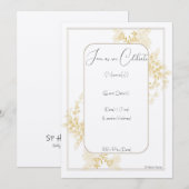 Invitation à l'engagement de mariage (Devant / Derrière)