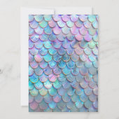 Invitation A l'entrée du château de sirène de mer 1ère fête d (Dos)