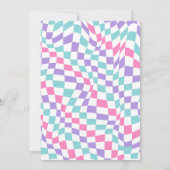 Invitation À l'époque de la fête de la piscine fête d'anniver (Dos)