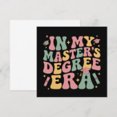 Invitation à l'époque de mon master diplômé de master (Devant / Derrière)