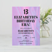 Invitation À l'époque de son anniversaire 13e fête d'annivers (Debout devant)