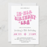 Invitation À l'époque de son anniversaire Super Retro Boho<br><div class="desc">À l'époque de son anniversaire Super Retro Boho</div>