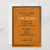 Invitation à l'épreuve du compte à rebours du 50e (Dos)