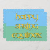 Invitation à l'équinoxe du printemps pour un événe (Devant / Derrière)