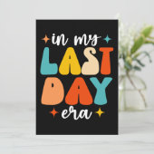 Invitation À l'ère de mon dernier jour Groovy Drôle Dernier j (Debout devant)
