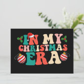 Invitation À l'ère de Noël, période de vacances Super (Debout devant)