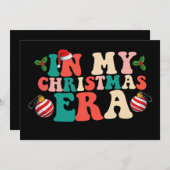 Invitation À l'ère de Noël, période de vacances Super (Devant / Derrière)