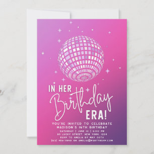 Invitation À l'ère de son anniversaire, fête de l'ère, fête d