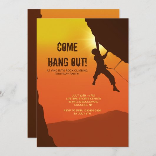 Invitation à l'escalade (Devant / Derrière)