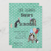 Invitation à l'étoile d'anniversaire de Lemurs (Devant / Derrière)