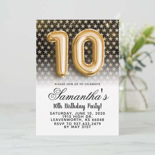 Invitation à l'étoile du 10e anniversaire (Debout devant)