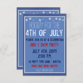 Invitation à l'étoile du tableau de bord (Devant / Derrière)