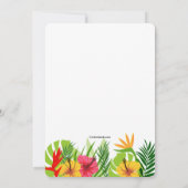 Invitation à l'évasion tropicale (Dos)