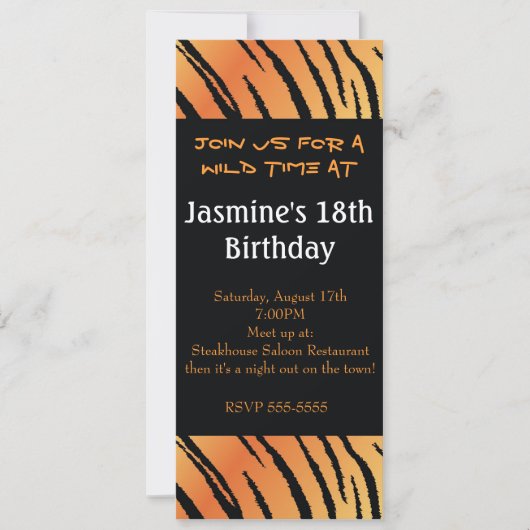Invitation à l'événement d'anniversaire avec impre (Devant)