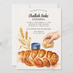 Invitation à l'événement de cuisson de Challah jui